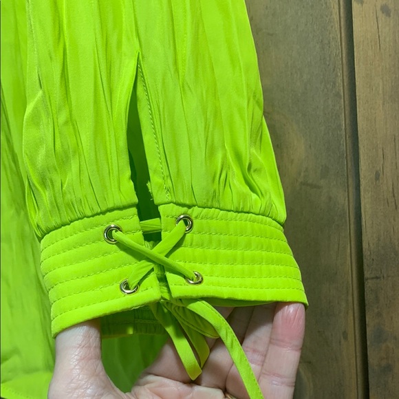 Ramy Brook Neon Green Blouse - Picture 4 of 7